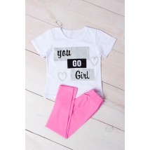 Комплект для дівчинки (футболка+лосини) Носи Своє 98 Рожевий (6194-036-33-v89)