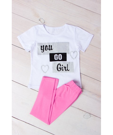 Комплект для дівчинки (футболка+лосини) Носи Своє 98 Рожевий (6194-036-33-v89)