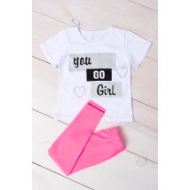 Комплект для дівчинки (футболка+лосини) Носи Своє 98 Рожевий (6194-036-33-v92)