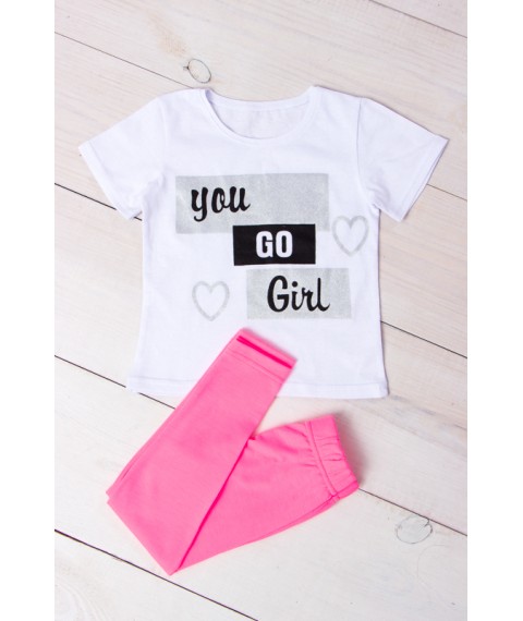 Комплект для дівчинки (футболка+лосини) Носи Своє 104 Рожевий (6194-036-33-v77)