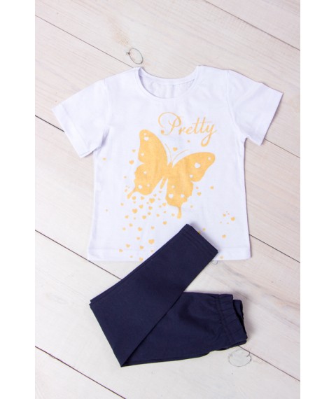 Комплект для дівчинки (футболка+лосини) Носи Своє 116 Синій (6194-036-33-v30)
