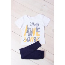 Комплект для дівчинки (футболка+лосини) Носи Своє 104 Синій (6194-036-33-v73)
