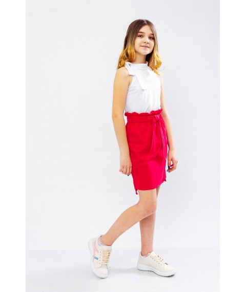 Set for girls (blouse+skirt) Wear Your Own 104 Red (6195-036-v34)
