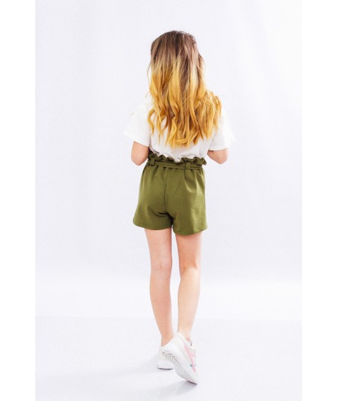 Shorts for girls Wear Your Own 122 Green (6198-057-v4)