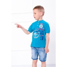 Футболка-поло для хлопчика Носи Своє 116 Блакитний (6201-001-33-v14)