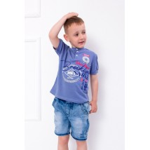 Polo shirt for a boy Wear Your Own 122 Blue (6201-001-33-v10)