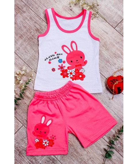 Комплект для дівчинки (майка+шорти) Носи Своє 86 Рожевий (6202-001-33-5-v2)