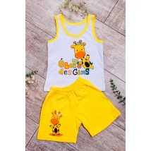 Комплект для дівчинки (майка+шорти) Носи Своє 80 Жовтий (6202-001-33-5-v1)