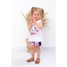 Nursery set for a girl (blouse + shorts) Nosy Svoe 98 White (6203-002-33-v2)