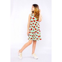 Dress for a girl (teenager) Wear Your Own 140 Green (6205-002-1-v14)