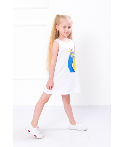 Dress for a girl Wear Your Own 128 White (6205-036-33-1-v7)