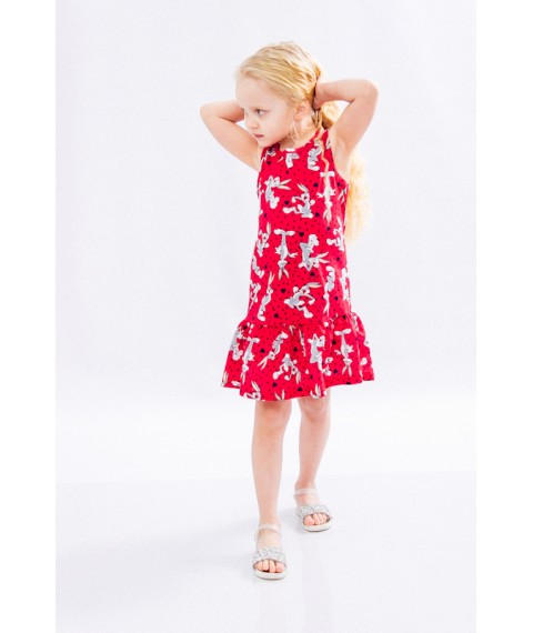 Dress for a girl "Ryusha" Wear Your Own 98 Red (6207-002-v34)