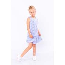 Сукня для дівчинки "Рюша" Носи Своє 104 Блакитний (6207-002-v25)