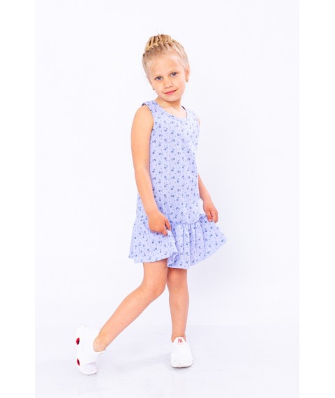 Сукня для дівчинки "Рюша" Носи Своє 122 Блакитний (6207-002-v10)