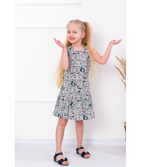 Dress for a girl "Ryusha" Wear Your Own 134 Gray (6207-002-v3)