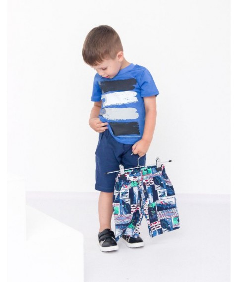 Комплект з двох шорт для хлопчика "Стиль" Носи Своє 116 Синій (6208-2-v7)