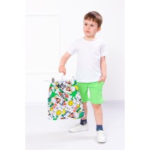 Комплект з двох шорт для хлопчика "Стиль" Носи Своє 110 Зелений (6208-2-v8)