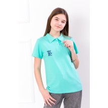 Polo shirt for girls Wear Your Own 152 Blue (6212-091-22-v3)