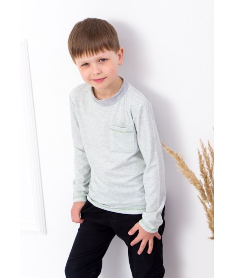 Jumper for a boy Wear Your Own 128 Green melange (6221-090-v7)