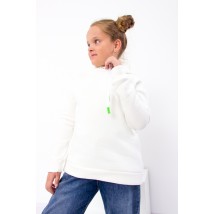 Hoodie for girls (teen) Wear Your Own 122 White (6230-025-v7)