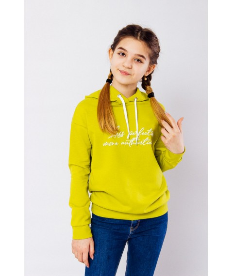 Hoodie for girls (teen) Wear Your Own 134 Green (6230-057-33-v41)