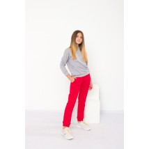 Теплі штани для дівчинки (підліткові) Носи Своє 146 Червоний (6231-025-v14)