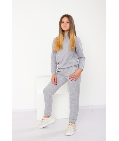 Warm pants for girls (teens) Wear Your Own 134 Gray (6231-025-v22)