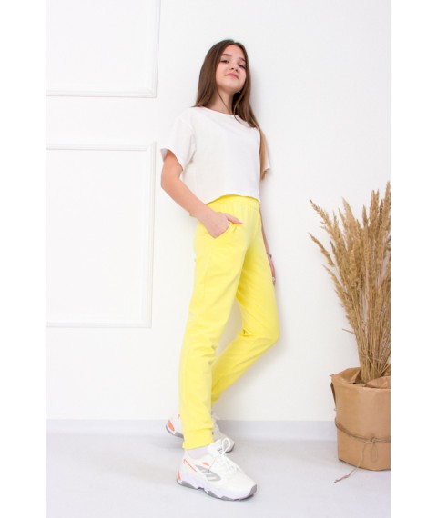Pants for girls (teens) Wear Your Own 158 Yellow (6231-057-v32)