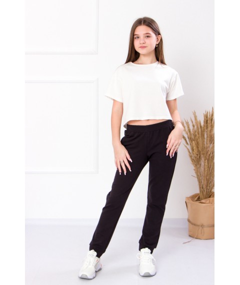 Pants for girls (teens) Wear Your Own 140 Black (6231-057-v8)