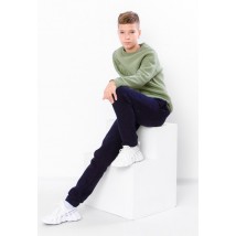 Warm pants for boys (teenagers) Wear Your Own 164 Blue (6232-025-v2)