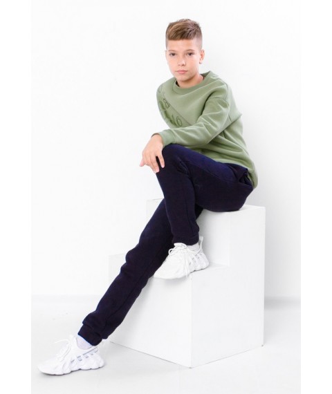 Warm pants for boys (teens) Wear Your Own 152 Blue (6232-025-v12)