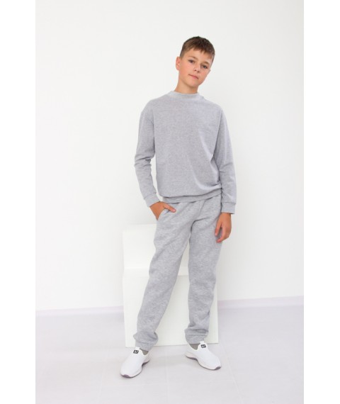 Warm pants for boys (teens) Wear Your Own 134 Gray (6232-025-v16)
