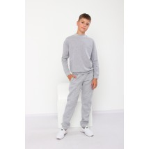 Warm pants for boys (teens) Wear Your Own 164 Gray (6232-025-v0)