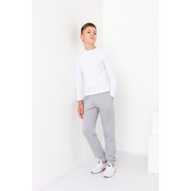 Pants for boys (teens) Wear Your Own 146 Gray (6232-057-v10)