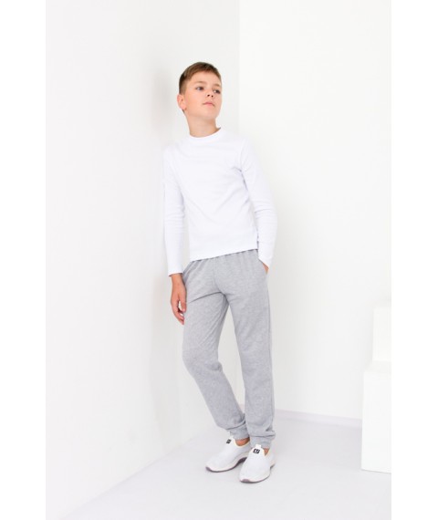 Pants for boys (teens) Wear Your Own 146 Gray (6232-057-v10)