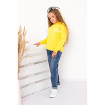 Sweatshirt for girls (teens) Wear Your Own 140 Yellow (6234-025-33-v18)