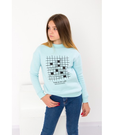 Sweatshirt for girls (teen) Wear Your Own 122 Blue (6234-025-33-v7)
