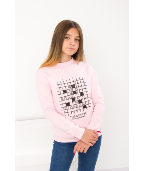 Sweatshirt for girls (teens) Wear Your Own 146 Pink (6234-025-33-v26)