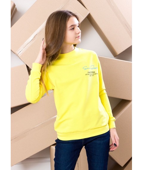 Sweatshirt for girls Wear Your Own 170 Yellow (6234-057-33-v40)