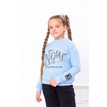Sweatshirt for girls Wear Your Own 134 Blue (6234-057-33-v9)