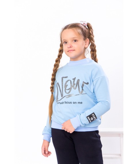 Sweatshirt for girls Wear Your Own 134 Blue (6234-057-33-v9)