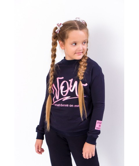 Sweatshirt for girls Wear Your Own 164 Blue (6234-057-33-v4)