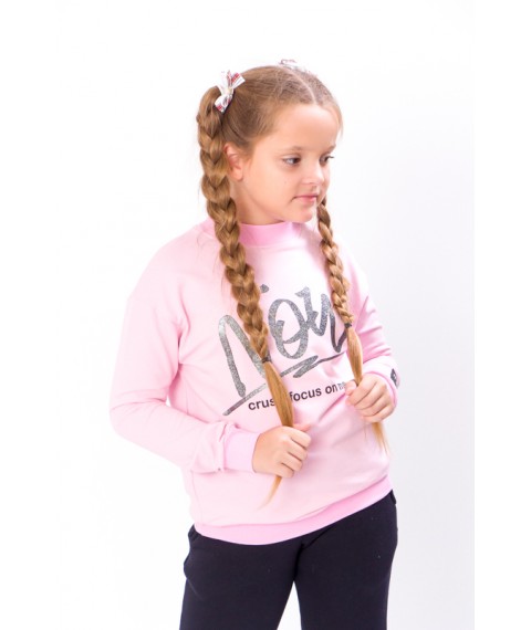 Sweatshirt for girls Wear Your Own 164 Pink (6234-057-33-v2)