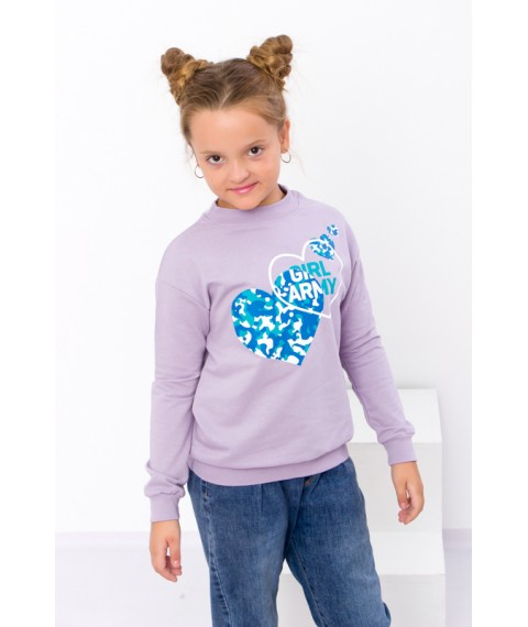 Sweatshirt for girls Wear Your Own 122 Violet (6234-057-33-v19)