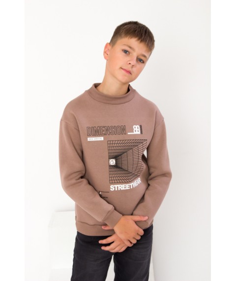 Sweatshirt for a boy (teen) Wear Your Own 122 Brown (6235-025-33-v35)