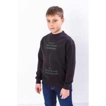 Sweatshirt for a boy Wear Your Own 128 Black (6235-057-33-v9)