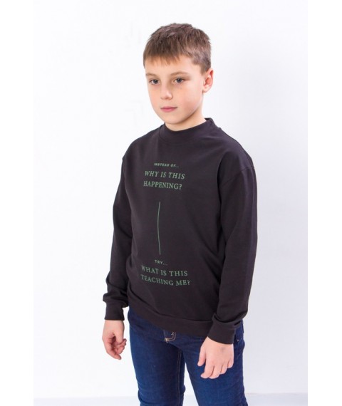 Sweatshirt for a boy Wear Your Own 128 Black (6235-057-33-v9)