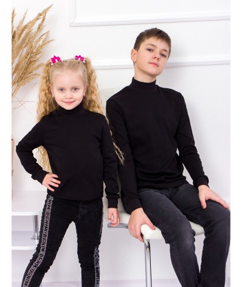 Turtleneck for children (teenagers) Wear Your Own 122 Black (6236-015-v3)