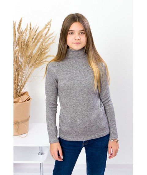 Turtleneck for girls (teens) Wear Your Own 152 Gray (6238-094-v17)
