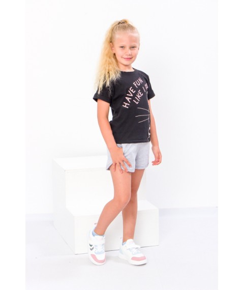Shorts for girls Wear Your Own 122 Gray (6242-057-v153)